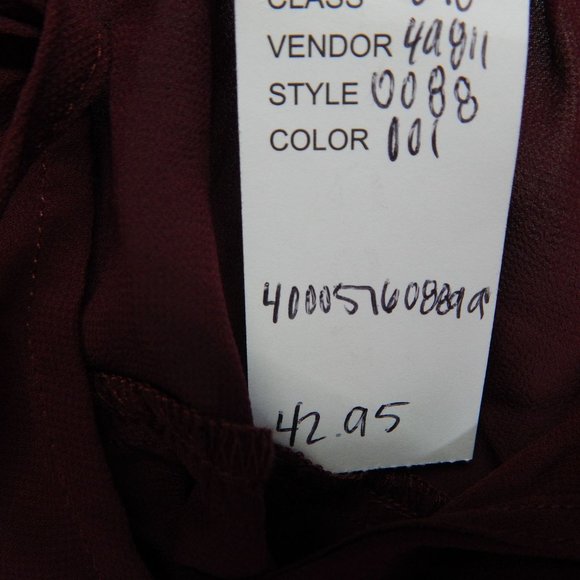 PacSun Womens Fit and Flare Mini Dress Bathing Suit Cover Up Burgundy  Size M - Picture 4 of 10